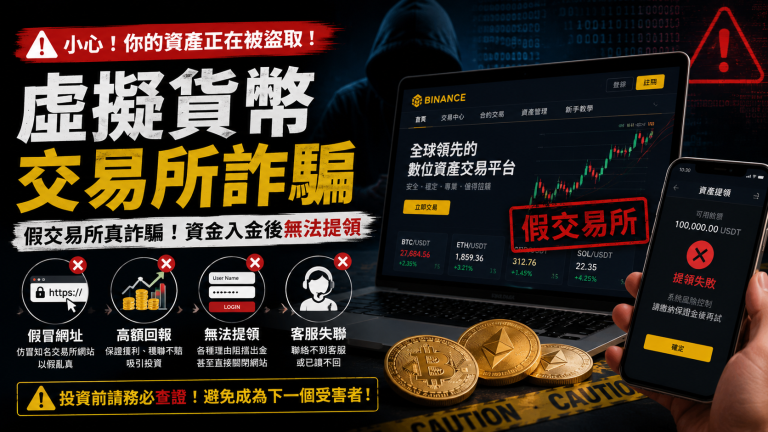 虛擬貨幣交易所詐騙解析！假交易平台如何一步步騙走你的資產？