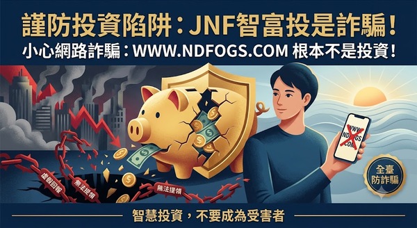 我在 JNF智富投投資被騙了！JNF智富投提款一直失敗、帳戶被限制登入，錢還能追回嗎？假平台血本無歸現在揭露全過程！
