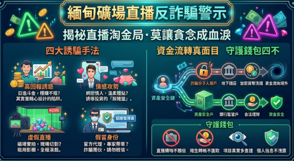 從期待到幻滅：揭露「緬甸礦場直播」平台不讓你輕易出金的真實手段