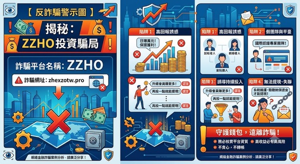 ZZHO評價是真的嗎？可以相信嗎？我投資後帳戶突然被凍結、無法提款、客服不回覆，我來揭露ZZHO詐騙完整經歷！