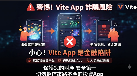 Vite App可信嗎？假的⚠️ Vite App無法提領嗎？是诈骗⚠️如何拿回？Vite App是真的吗？本文分享我的真实被骗经历